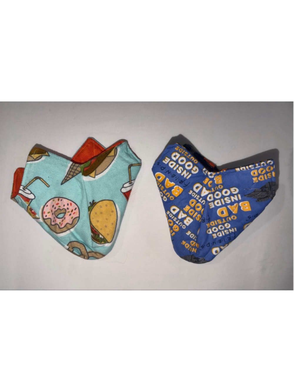 Handmade Reversible Ice Cream Pint Cozy Set of 2 Hand Saver Hot Pad Microwave